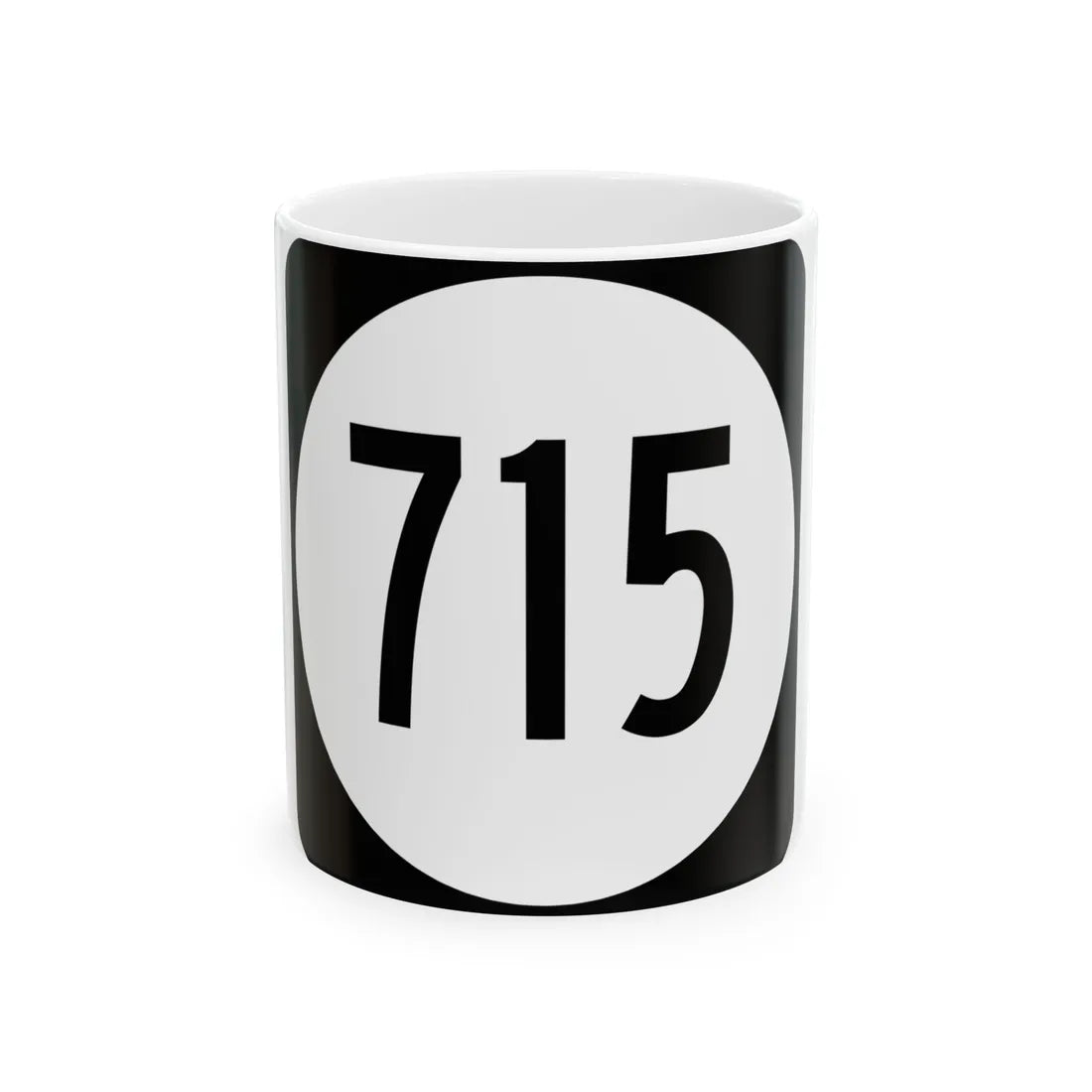 Circle sign 715 Virginia (Virginia) (Road Sign) White Coffee Mug 11oz - Go Mug Yourself