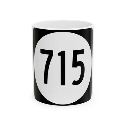 Circle sign 715 Virginia (Virginia) (Road Sign) White Coffee Mug 11oz - Go Mug Yourself