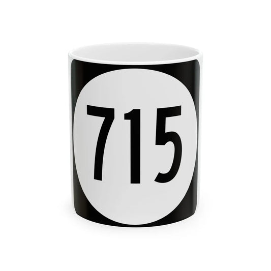 Circle sign 715 Virginia (Virginia) (Road Sign) White Coffee Mug 11oz - Go Mug Yourself