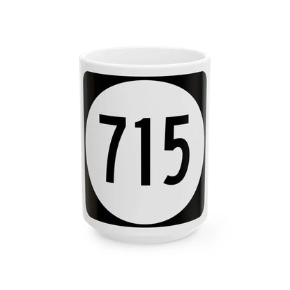 Circle sign 715 Virginia (Virginia) (Road Sign) White Coffee Mug 15oz - Go Mug Yourself