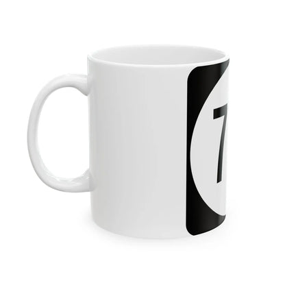 Circle sign 715 Virginia (Virginia) (Road Sign) White Coffee Mug - Go Mug Yourself