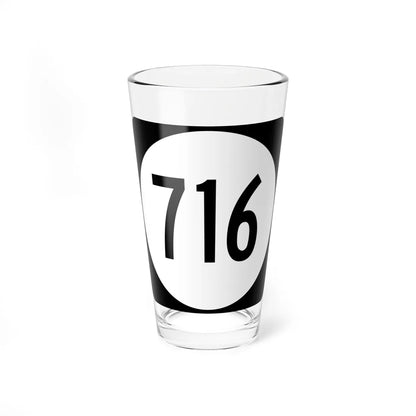 Circle sign 716 Virginia (Virginia) (Road Sign) Pint Glss 16oz 16oz - Go Mug Yourself