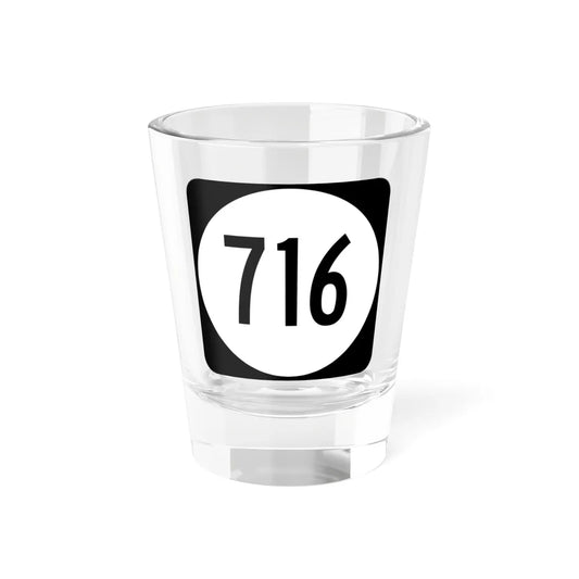 Circle sign 716 Virginia (Virginia) (Road Sign) Shot Glass 1.5oz 1.5oz - Go Mug Yourself