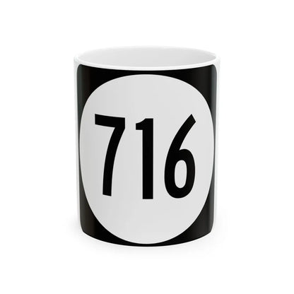 Circle sign 716 Virginia (Virginia) (Road Sign) White Coffee Mug 11oz - Go Mug Yourself