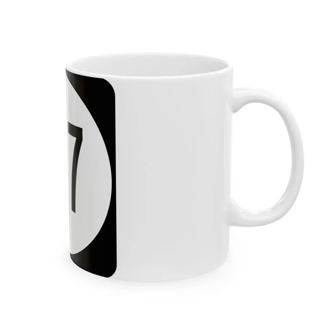Circle sign 717 Virginia (Virginia) (Road Sign) White Coffee Mug - Go Mug Yourself