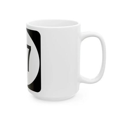 Circle sign 717 Virginia (Virginia) (Road Sign) White Coffee Mug - Go Mug Yourself