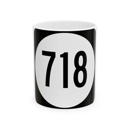 Circle sign 718 Virginia (Virginia) (Road Sign) White Coffee Mug 11oz - Go Mug Yourself