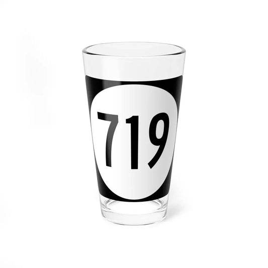 Circle sign 719 Virginia (Virginia) (Road Sign) Pint Glass 16oz 16oz - Go Mug Yourself