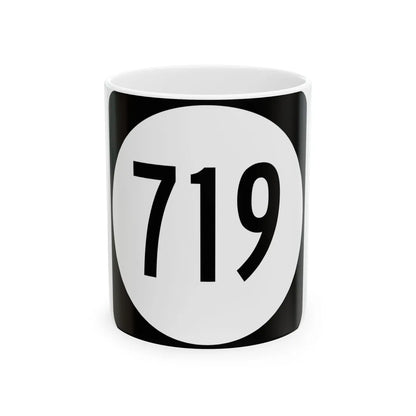 Circle sign 719 Virginia (Virginia) (Road Sign) White Coffee Mug 11oz - Go Mug Yourself