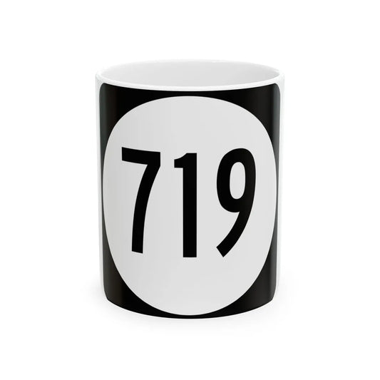Circle sign 719 Virginia (Virginia) (Road Sign) White Coffee Mug 11oz - Go Mug Yourself