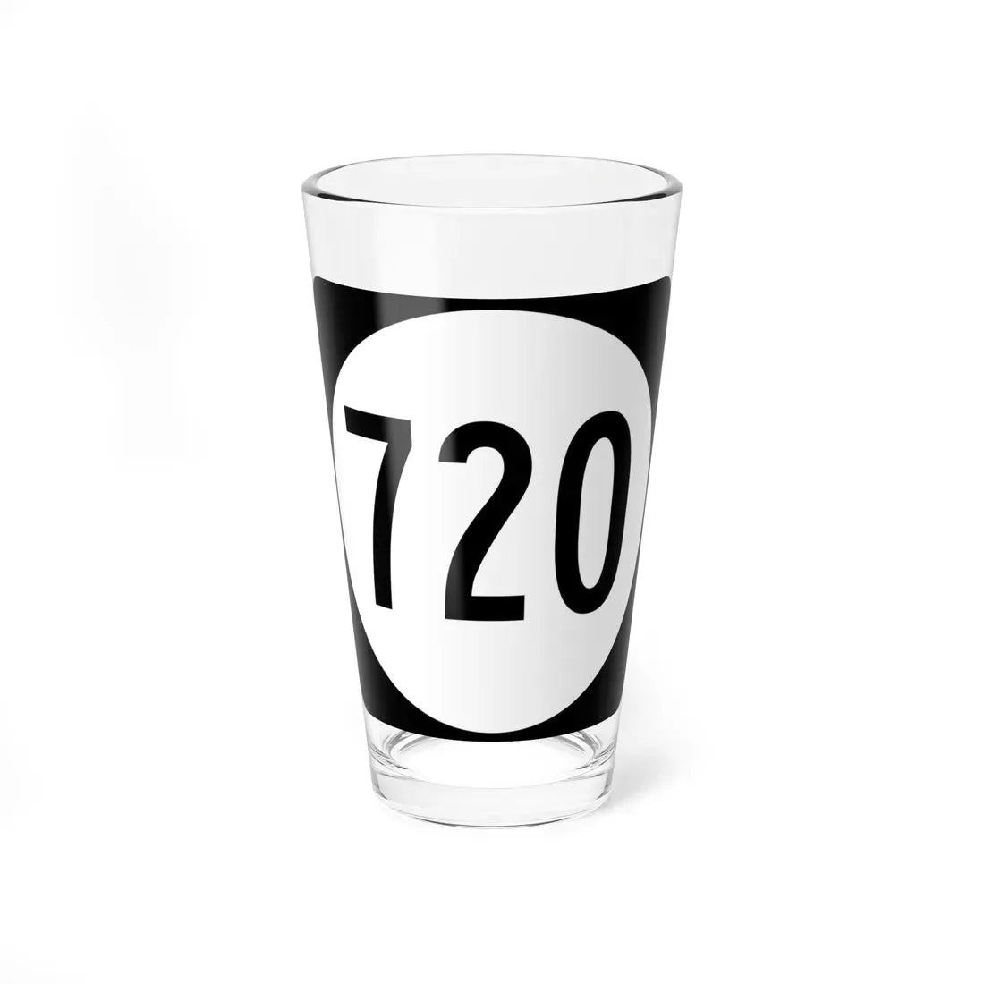 Circle sign 720 Virginia (Virginia) (Road Sign) Pint Glass 16oz 16oz - Go Mug Yourself
