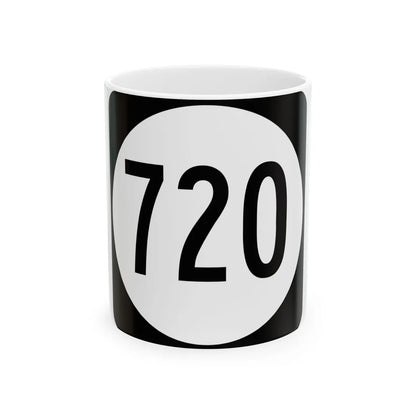Circle sign 720 Virginia (Virginia) (Road Sign) White Coffee Mug 11oz - Go Mug Yourself