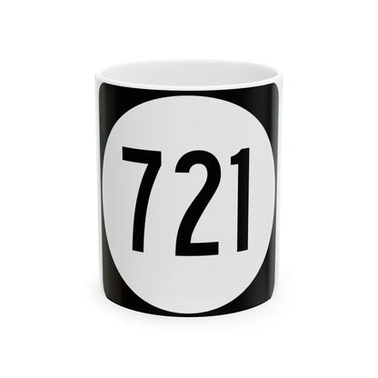 Circle sign 721 Virginia (Virginia) (Road Sign) White Coffee Mug 11oz - Go Mug Yourself