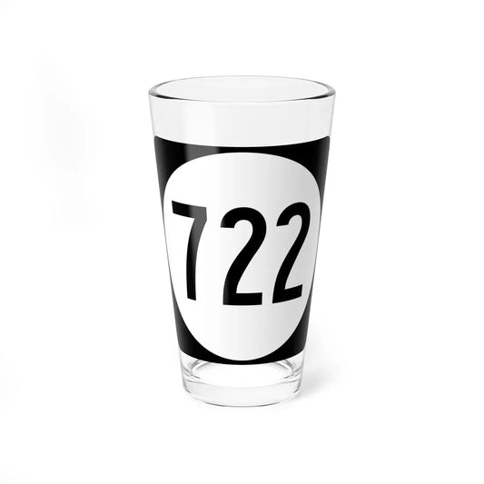 Circle sign 722 Virginia (Virginia) (Road Sign) Pint Glass 16oz 16oz - Go Mug Yourself