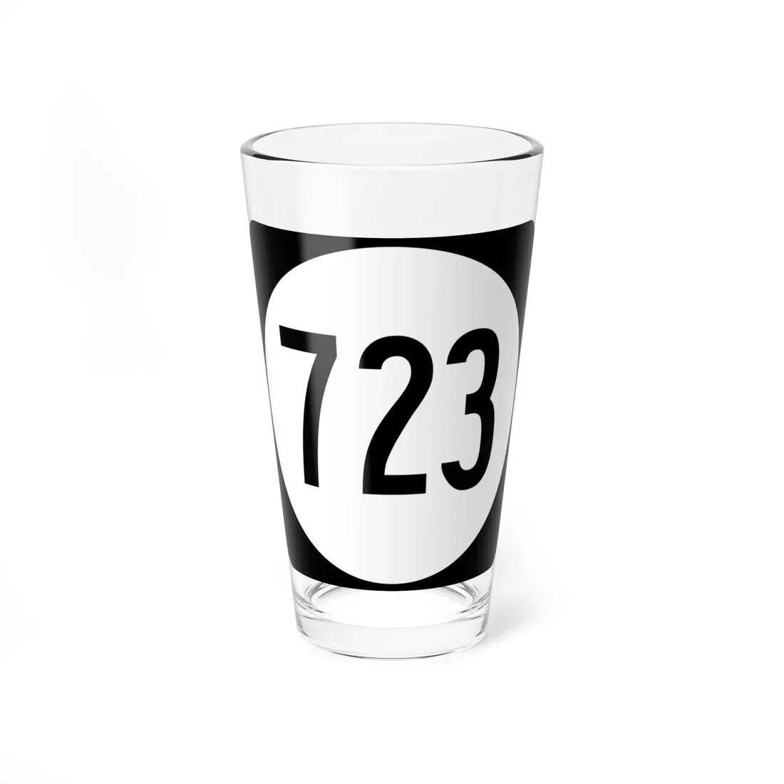 Circle sign 723 Virginia (Virginia) (Road Sign) Pint Glass 16oz 16oz - Go Mug Yourself