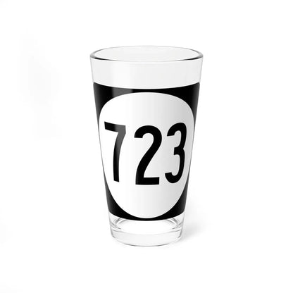 Circle sign 723 Virginia (Virginia) (Road Sign) Pint Glass 16oz 16oz - Go Mug Yourself