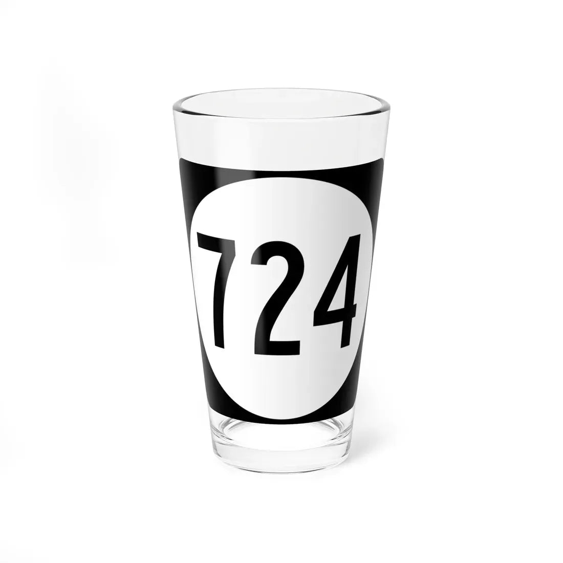 Circle sign 724 Virginia (Virginia) (Road Sign) Pint Glass 16oz 16oz - Go Mug Yourself
