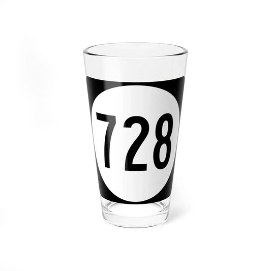 Circle sign 728 Virginia (Virginia) (Road Sign) Pint Glass 16oz 16oz - Go Mug Yourself