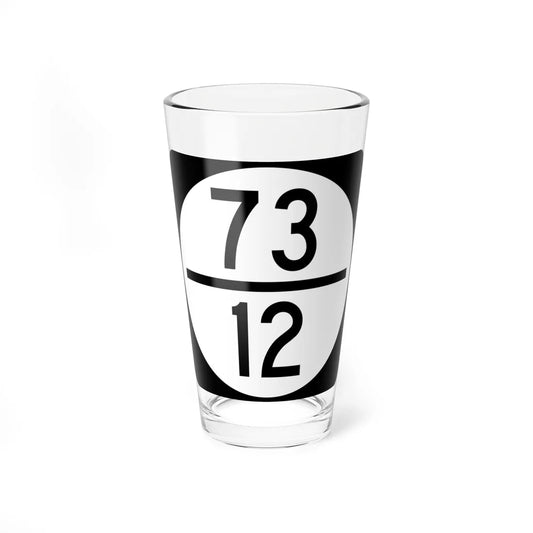 Circle sign 73-12 (Virginia) (Road Sign) Pint Glass 16oz 16oz - Go Mug Yourself
