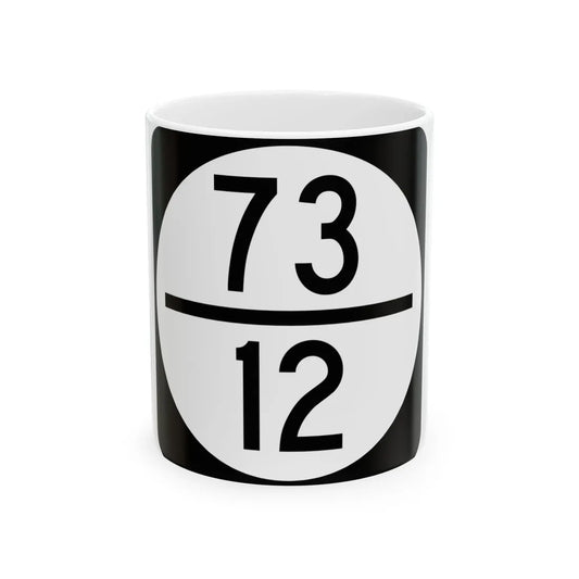 Circle sign 73-12 (Virginia) (Road Sign) White Coffee Mug 11oz - Go Mug Yourself