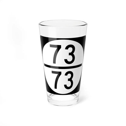 Circle sign 73-73 (Virginia) (Road Sign) Pint Glass 16oz 16oz - Go Mug Yourself