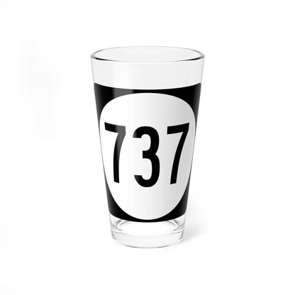 Circle sign 737 Virginia (Virginia) (Road Sign) Pint Glass 16oz 16oz - Go Mug Yourself