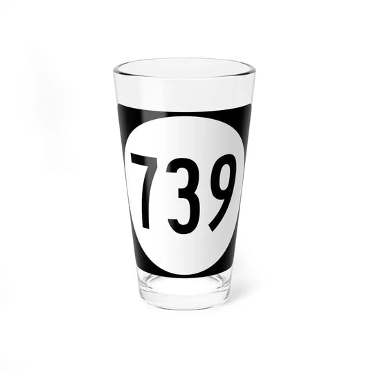 Circle sign 739 Virginia (Virginia) (Road Sign) Pint Glass 16oz 16oz - Go Mug Yourself