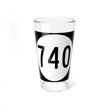 Circle sign 740 Virginia (Virginia) (Road Sign) Pint Glass 16oz 16oz - Go Mug Yourself