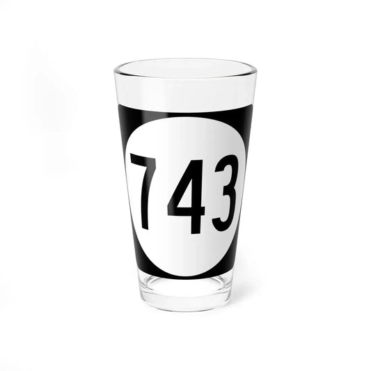 Circle sign 743 Virginia (Virginia) (Road Sign) Pint Glass 16oz 16oz - Go Mug Yourself