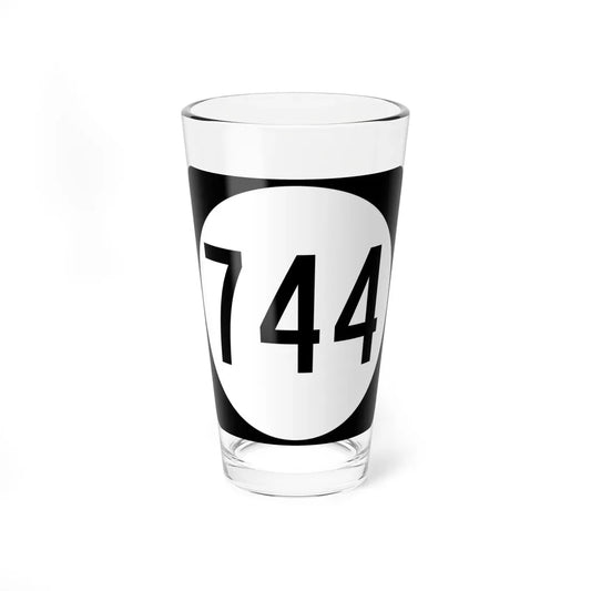 Circle sign 744 Virginia (Virginia) (Road Sign) Pint Glass 16oz 16oz - Go Mug Yourself