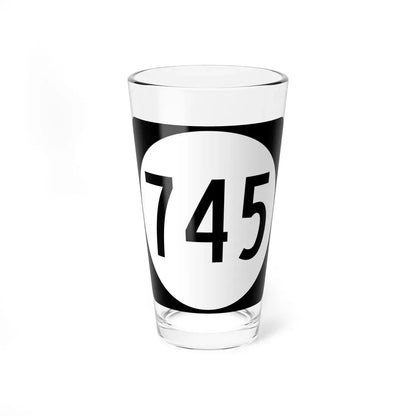 Circle sign 745 Virginia (Virginia) (Road Sign) Pint Glass 16oz 16oz - Go Mug Yourself