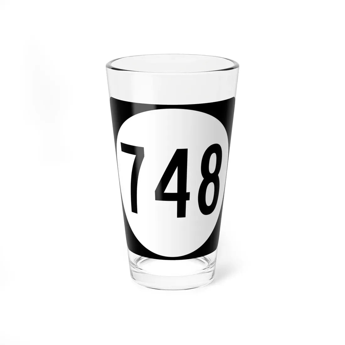 Circle sign 748 Virginia (Virginia) (Road Sign) Pint Glass 16oz 16oz - Go Mug Yourself