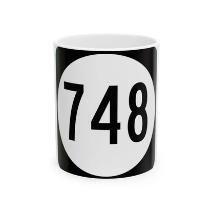 Circle sign 748 Virginia (Virginia) (Road Sign) White Coffee Mug 11oz - Go Mug Yourself