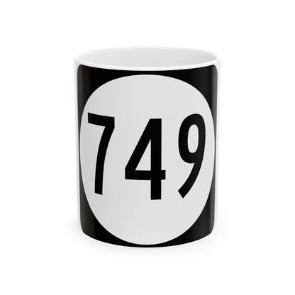 Circle sign 749 Virginia (Virginia) (Road Sign) White Coffee Mug 11oz - Go Mug Yourself