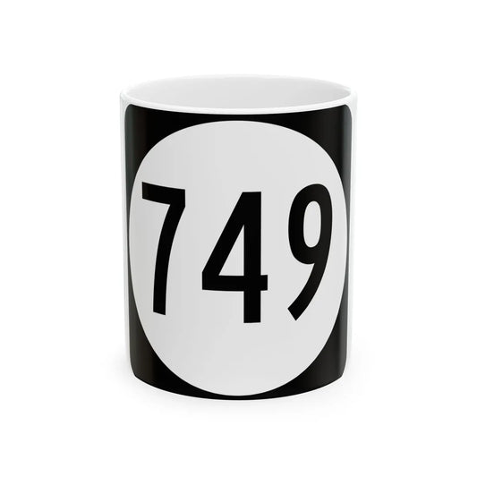 Circle sign 749 Virginia (Virginia) (Road Sign) White Coffee Mug 11oz - Go Mug Yourself