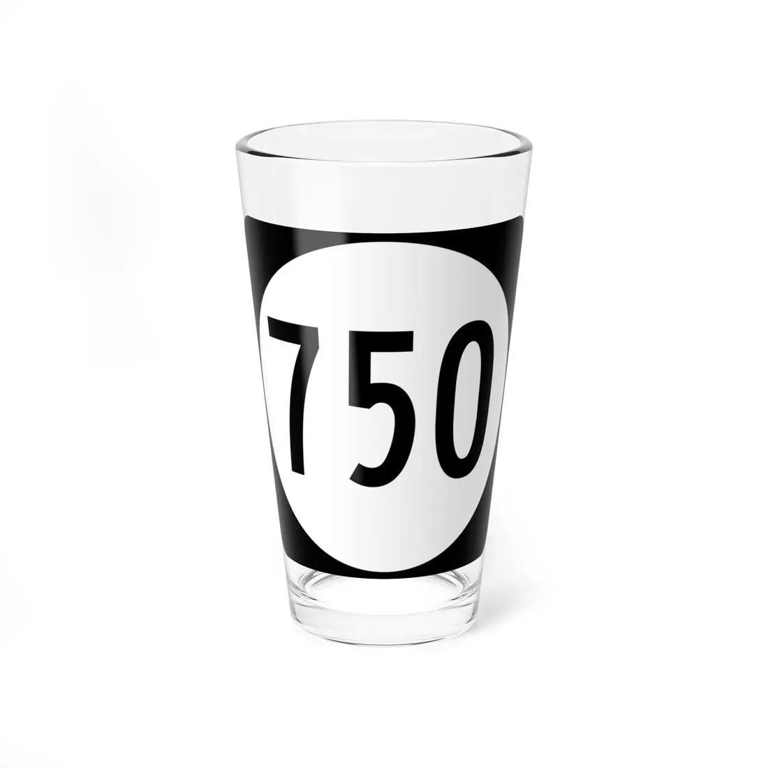Circle sign 750 Virginia (Virginia) (Road Sign) Pint Glass 16oz 16oz - Go Mug Yourself