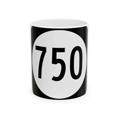 Circle sign 750 Virginia (Virginia) (Road Sign) White Coffee Mug 11oz - Go Mug Yourself