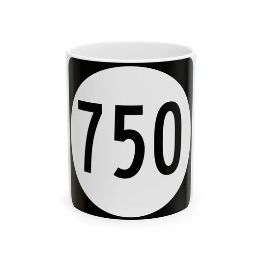 Circle sign 750 Virginia (Virginia) (Road Sign) White Coffee Mug 11oz - Go Mug Yourself