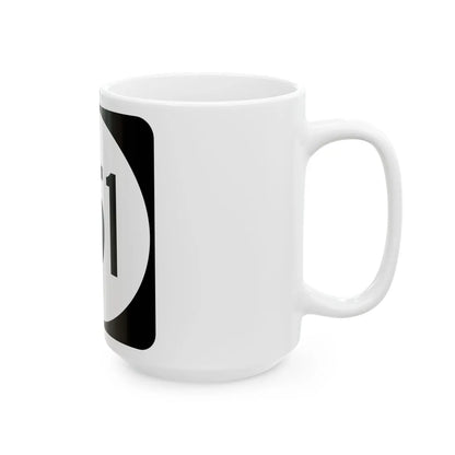 Circle sign 751 Virginia (Virginia) (Road Sign) White Coffee Mug - Go Mug Yourself