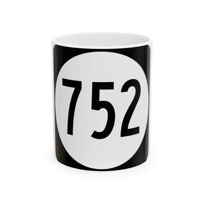 Circle sign 752 Virginia (Virginia) (Road Sign) White Coffee Mug 11oz - Go Mug Yourself