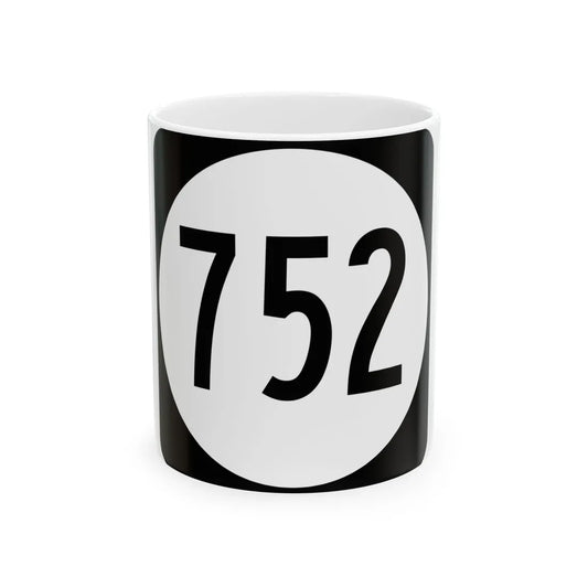 Circle sign 752 Virginia (Virginia) (Road Sign) White Coffee Mug 11oz - Go Mug Yourself