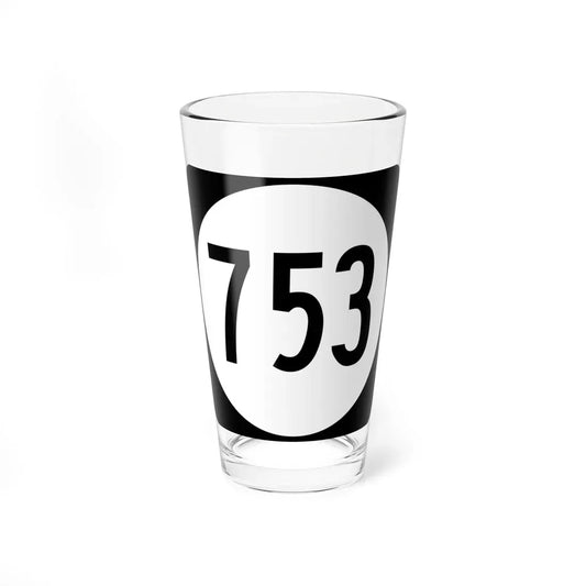 Circle sign 753 Virginia (Virginia) (Road Sign) Pint Glass 16oz 16oz - Go Mug Yourself