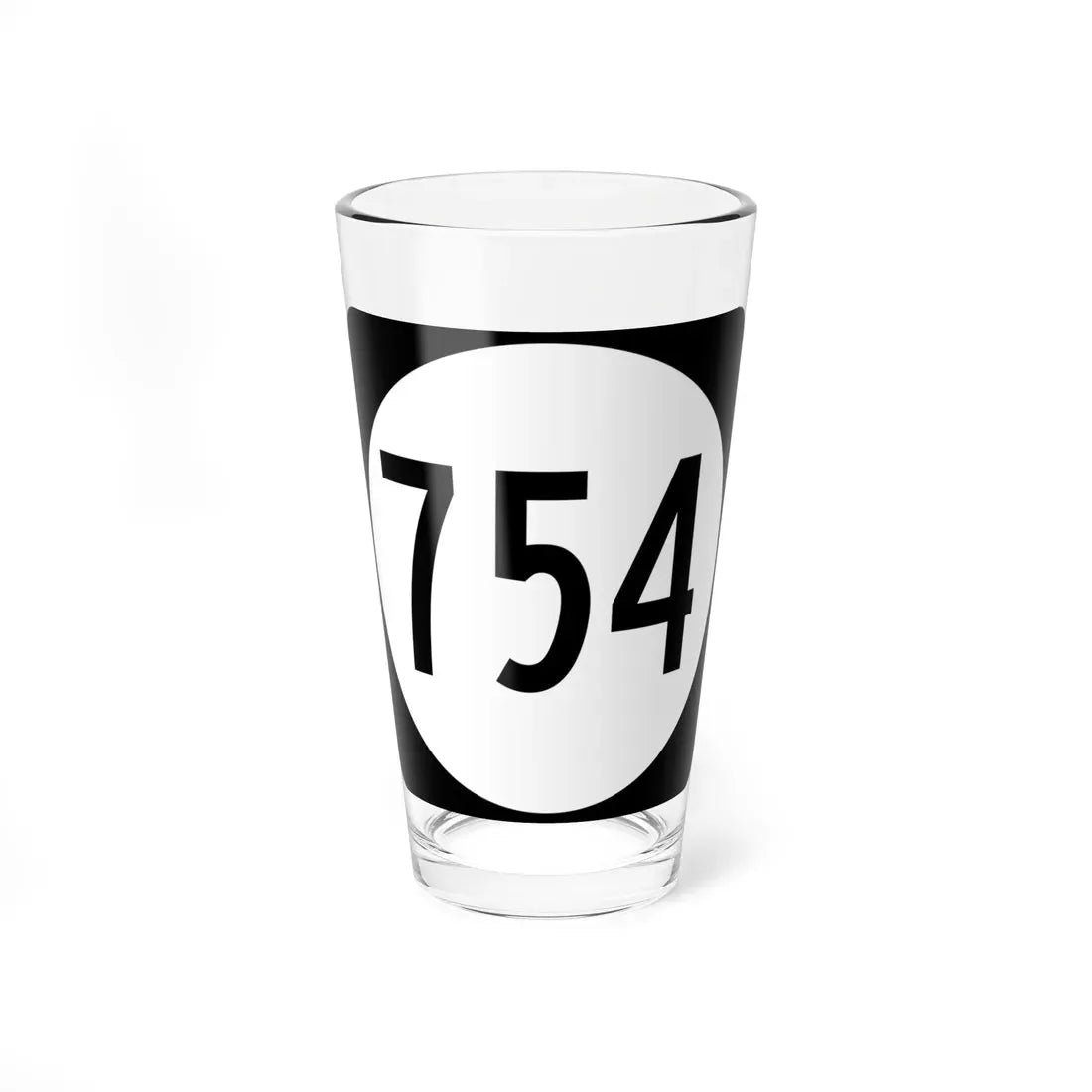 Circle sign 754 Virginia (Virginia) (Road Sign) Pint Glass 16oz 16oz - Go Mug Yourself