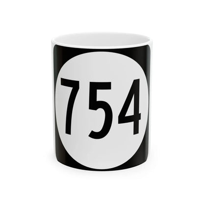Circle sign 754 Virginia (Virginia) (Road Sign) White Coffee Mug 11oz - Go Mug Yourself