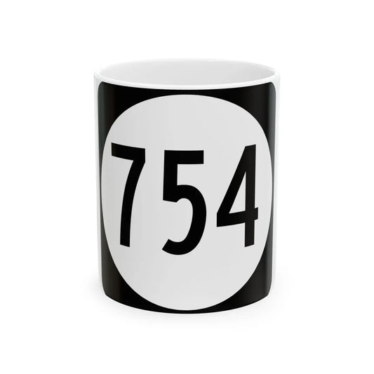 Circle sign 754 Virginia (Virginia) (Road Sign) White Coffee Mug 11oz - Go Mug Yourself