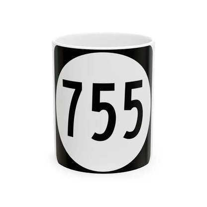 Circle sign 755 Virginia (Virginia) (Road Sign) White Coffee Mug 11oz - Go Mug Yourself