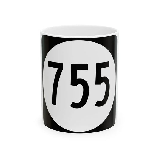 Circle sign 755 Virginia (Virginia) (Road Sign) White Coffee Mug 11oz - Go Mug Yourself