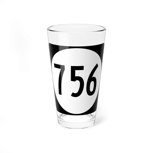 Circle sign 756 Virginia (Virginia) (Road Sign) Pint Glass 16oz 16oz - Go Mug Yourself