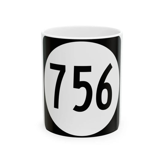 Circle sign 756 Virginia (Virginia) (Road Sign) White Coffee Mug 11oz - Go Mug Yourself