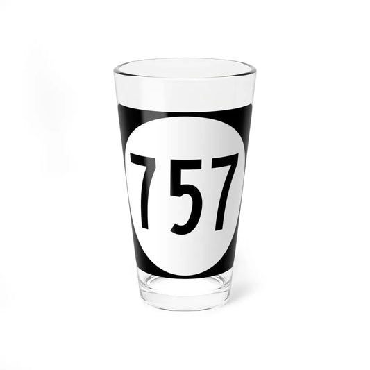 Circle sign 757 Virginia (Virginia) (Road Sign) Pint Glass 16oz 16oz - Go Mug Yourself